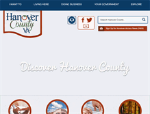 Tablet Screenshot of hanovercounty.gov